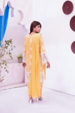 3-Pcs Cream Screen Printed Stitched Lawn Suit - Image 2