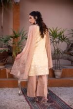 3pc Embroidered Yellow Lawn Suit - Image 2