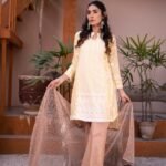 3pc Embroidered Yellow Lawn Suit
