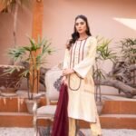 3-Pcs Embroidered Sunny Yellow Lawn Suit