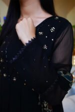 3-Pcs Black Sequin Motif Georgette Chiffon - Image 3