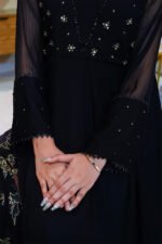 3-Pcs Black Sequin Motif Georgette Chiffon - Image 8