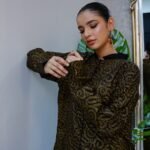 2 pcs black and gold cotton co-ord set